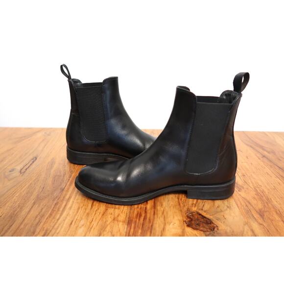 SCAROSSO Claudia Nera Leather Chelsea Boot w/Box Made Italy FARFETCH 38 8 $495 - Picture 4 of 10